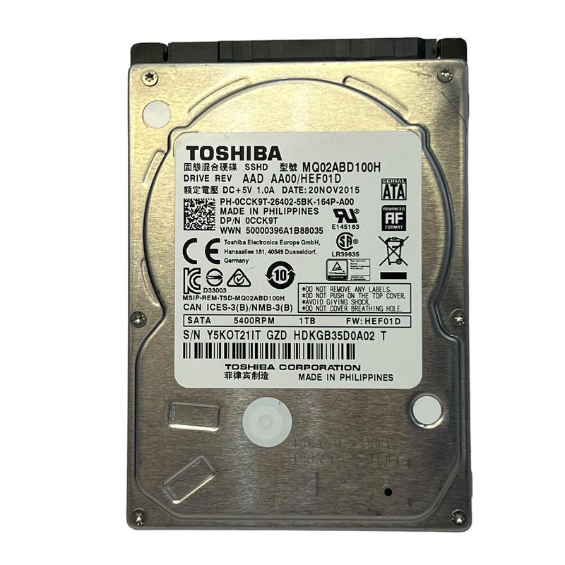 Disco Rigido Interno Hd 1tb Mq02abd100h Toshiba 2,5 Notebook - HD